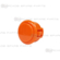 Sanwa Button OBSF-30-O (Orange)