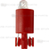 LED Light Bulb(5V/12V, 10mm Wedge Base) - Red