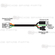 USB Connection Cable for Gun Pedal Assembly (with Switch and LED Plug, 200cm)