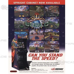 Cruis'n World Arcade Game Upright