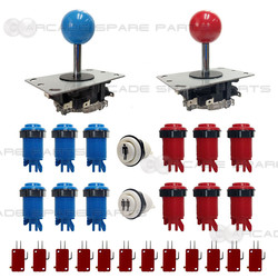 Two Players Japanese Style Joysticks and Buttons Kit