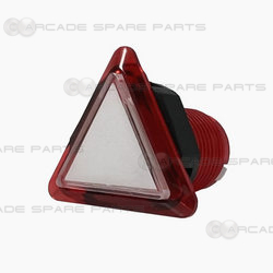 Translucent Triangle Push Button - Red