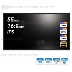 55 inch 16:9 Ratio Arcooda LCD Arcade Monitor(supports 15khz/25khz/31khz/1080P)