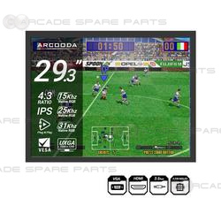 29.3 inch 4:3 Ratio Arcooda Retro Gaming LCD Monitor (supports 15khz/25khz/31khz/UXGA)