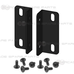Mounting Brackets for Gun Pedal Assembly (2pcs) - Black