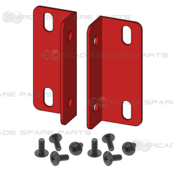 Mounting Brackets for Gun Pedal Assembly (2pcs) - Red