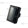 Sanwa Rectangle Button OBSA-45UK-K with VX-01-1C23 Omron Microswitch (Black)