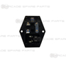 Inlet Power Switch Socket with Fuse Back View