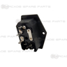 Inlet Power Switch Socket with Fuse Rear Angle