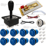 Single Player American Style Joystick, Buttons and USB Encoder Kit - Full Kit