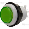 33mm Button with White Rim and Flat Plunger - Green