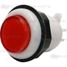 33mm Button with White Rim and Flat Plunger - Red
