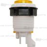 33mm Button with White Rim and Flat Plunger - Yellow