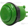 American Style Concave Push Button - Green