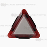 Translucent Triangle Push Button - Red