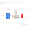 Translucent Triangle Push Button - Red