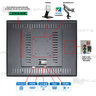 20.1 inch 4:3 Ratio Arcooda LCD Arcade Monitor with Metal Frame and Glass Panel(supports 15khz/25khz/31khz/1600x1200)