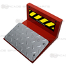 Gun Pedal Assembly with Microswitch & 3 Pin Wiring Harness for Arcade Machine - Red