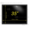 35 inch 4:3 Ratio Arcooda Retro Gaming LCD Monitor (supports 15khz/25khz/31khz/UXGA) - Viewing Size