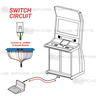 Connection Cable for Namco Arcade Shooting Machine Pedal Assembly