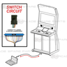 Connection Cable for Namco Arcade Shooting Machine Pedal Assembly