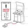 USB Connection Cable for Gun Pedal Assembly (with Switch and LED Plug, 200cm)