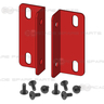 Mounting Brackets for Gun Pedal Assembly (2pcs) - Red